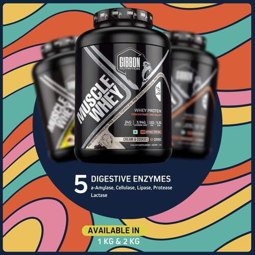 Muscle Whey Protein Powder 1Kg - Storage Instructions: Store In A Cool Dry Place Away From Direct Sunlight And Moisture. Keep Tightly Sealed After Use.