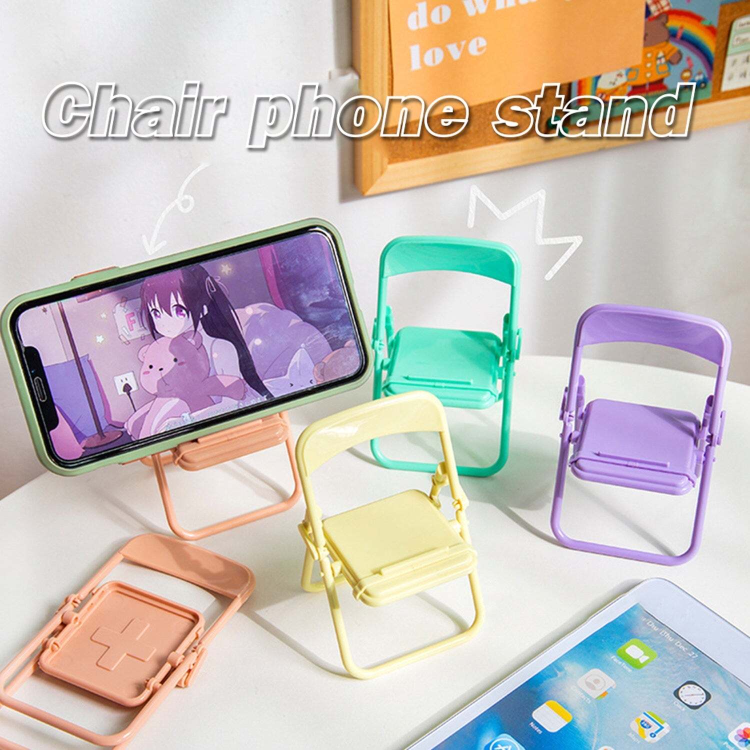 1 PC CHAIR MOBILE STAND USED IN ALL KINDS OF HOUSEHOLD AND OFFICIAL PURPOSES AS A STAND AND HOLDER FOR MOBILES AND SMARTPHONES ETC (4797)