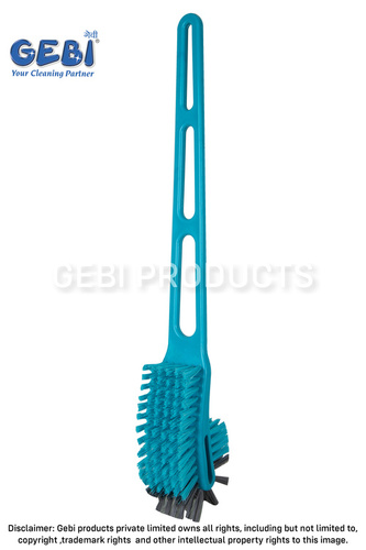 Heavy Duty Long Handle Double Hockey Toilet Brush
