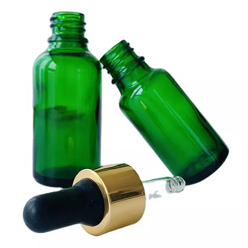 Green Dropper Bottle