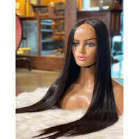 26 Inch Remy Bone Straight Human Hair Wigs With Transparent Lace