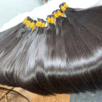 Black Color Natural Straight Bulk Hair Human Hair Extensions