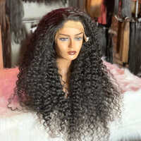 Lace Black Natural Black Deep Wave Lace Frontal Wigs