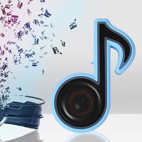 MINI PORTABLE MUSIC NOTE SHAPE SPEAKER SUBWOOFER COLORFUL MUSICAL NOTE LED LIGHTING SOUND FOR CREATIVES GIFT COMPUTER PHONE SOUND EQUIPMENT (6068)