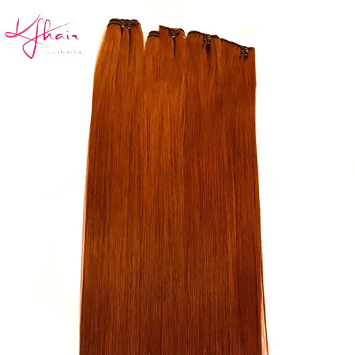 Orange Bone Straight Hair Brazilian Human Hair Extension Bundles