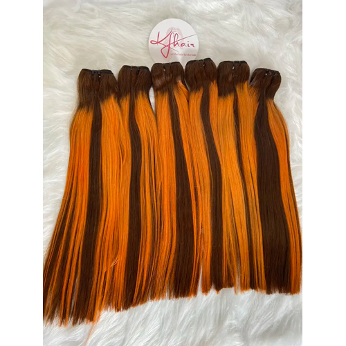100% Remy Vietnamese Ombre And Mix Color Weft Human Hair