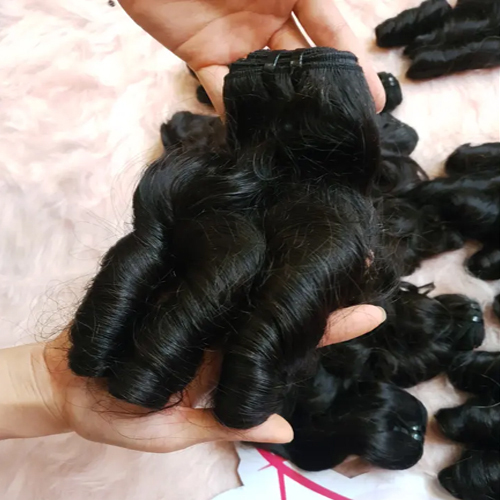 100% Wavy Natural Black Color Human Vietnamese Hair