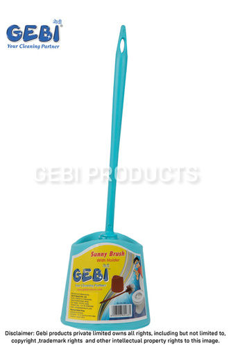 Available In Blue And Green Superior Round Toilet Brush With Container