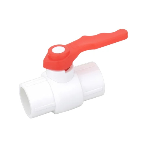 Dior UPVC Ball Valve - Plastic Material | Different Sizes, White Color, Designed for Industrial Water Applications