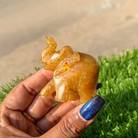 Yellow Aventurine  Elephant For Home decoration