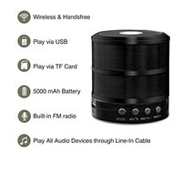 WS-887 Mini Bluetooth Speaker Mini Bluetooth Sound Box Wireless Portable Bluetooth Speaker TF-Card Supported