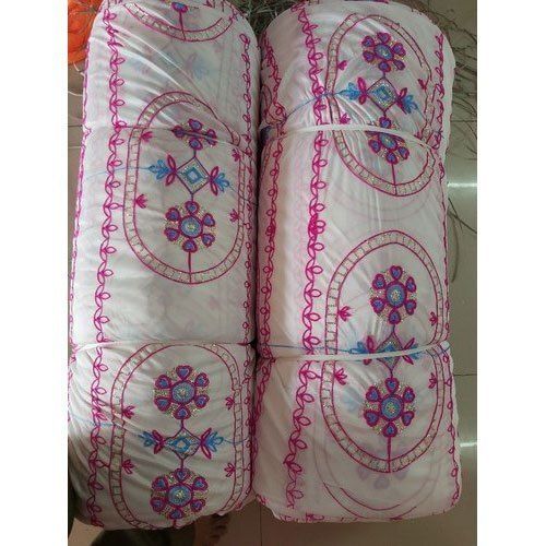 Knitting printed tent fabrics