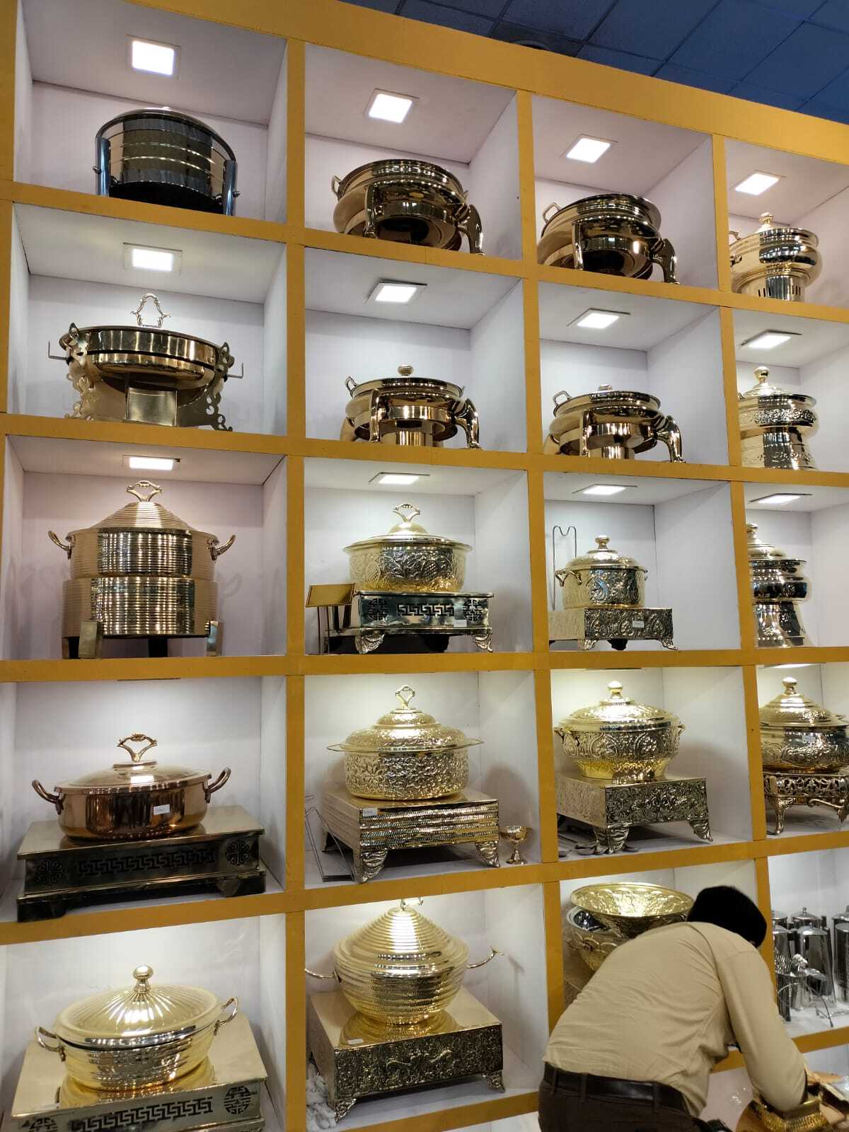 Best Quality Wedding Food Warmer Buffet Hammer Copper Chafing Dish