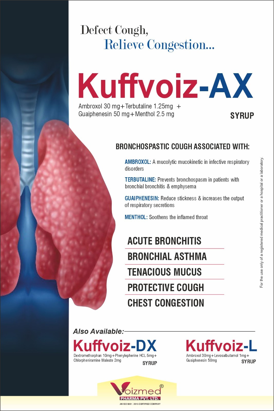 Levosalbutamol Ambroxol Hcl And Guaiphenesin Syrup
