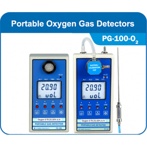 Oxygen Gas Detector -Pg 100-0 Portable - Application: Industrial Safety