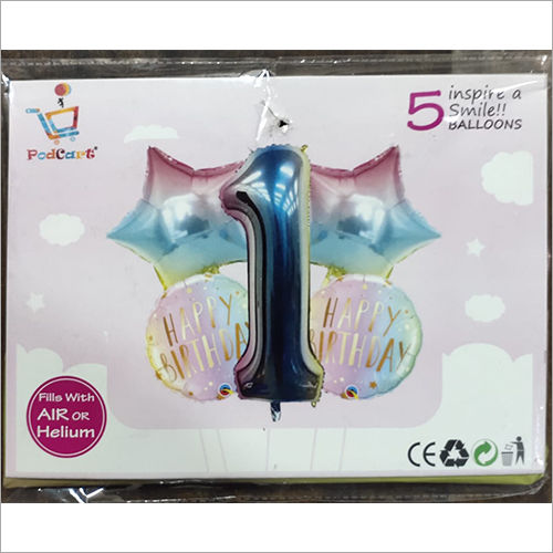 Decorative Hbd 5Pc Theme Party Balloon