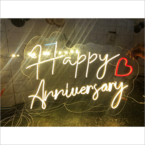 Happy Anniversary Neon Light