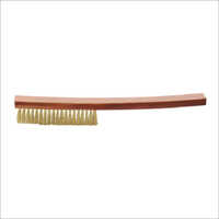 Non-sparking Brush Shoe Handle - Brass & Bronze Materials | Red Plastic Handle, Industrial Usage, Safe For Welding And Painting