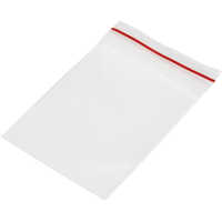 Ldpe Zip Lock Pouches - Color: White