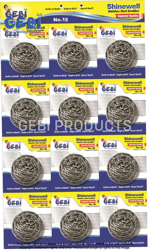 Stainless Steel Scrubber 12Pcs Pack