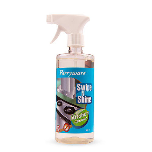 Parryware Swipe N Shine Kitchen Cleaner - Liquid 500 ml | Colourless Manual Application for Effective Oil & Stain Removal High Shine on Hobs & Hoods