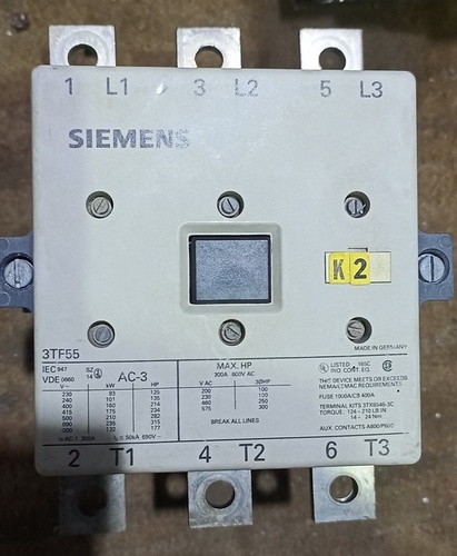 SIEMENS 3TF-55 CONTACTOR