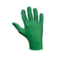 Green Color lightly powdered Latex Examination Gloves