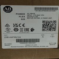 ALLEN BRADLEY 25B-A4P8N104 POWERFLEX 525 AC DRIVE