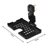 Multi-Purpose Wall Holder Stand for Charging Mobile (Black)