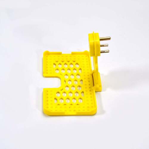 Multi-Purpose Wall Holder Stand For Charging Mobile Just Fit In Socket And Hang (Yellow) (6496Y)