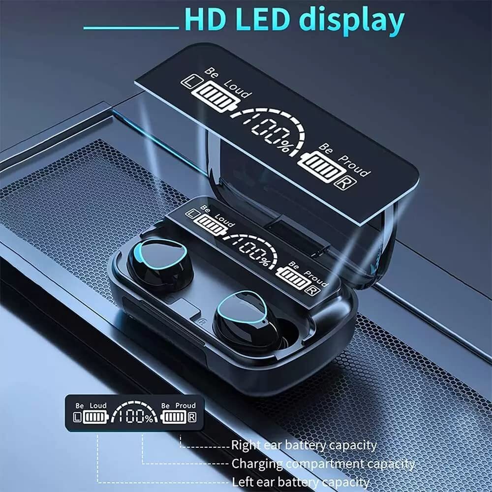 NEWEST WIRELESS IN EAR EARBUDS BLUETOOTH 5.0 HEADPHONES MINI STEREO EARBUDS SPORT HEADSET BASS SOUND BUILT-IN MICPHONE (6644)
