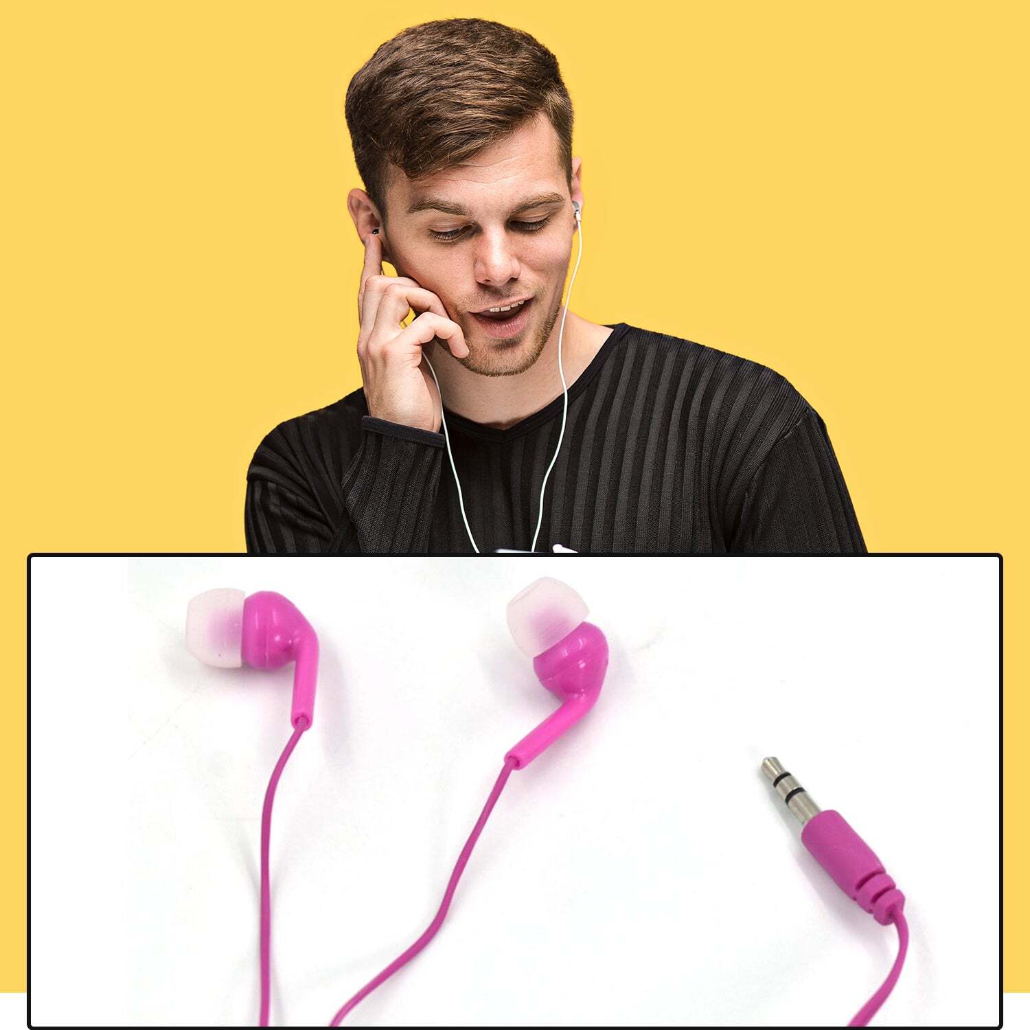 Phone Earphones With Microphone With Case