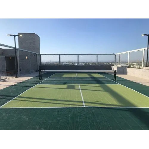 Green Synthetic Tennis Court Flooring