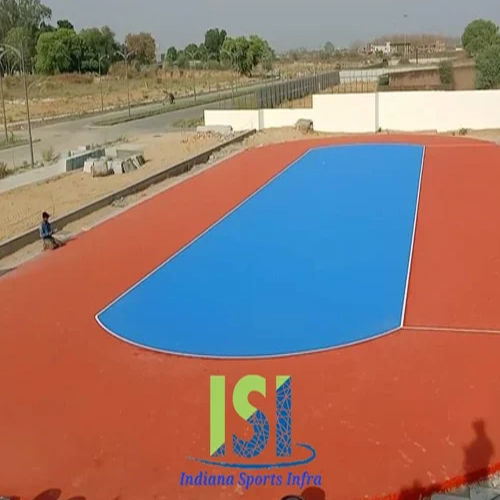 Orange-Blue Synthetic Skating Rink Flooring