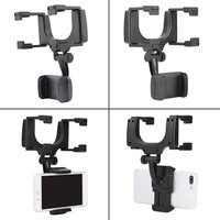 360° New Rearview Mirror Phone Holder Multifunctional Car Phone Mount Mobile Holder