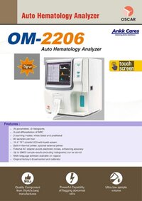 Oscar 3-Part OM-2206 Auto Hematology Analyzer