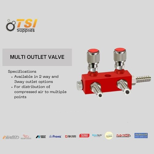 Multiple outlet air controller for pen gun