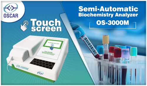 Oscar OS-3000M Semi Auto Biochemistry Analyzer