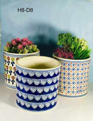 Hand-Painting Ceramic Pots