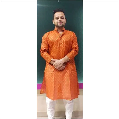 Cotton Mens Tilak Butta Kurta Pajama