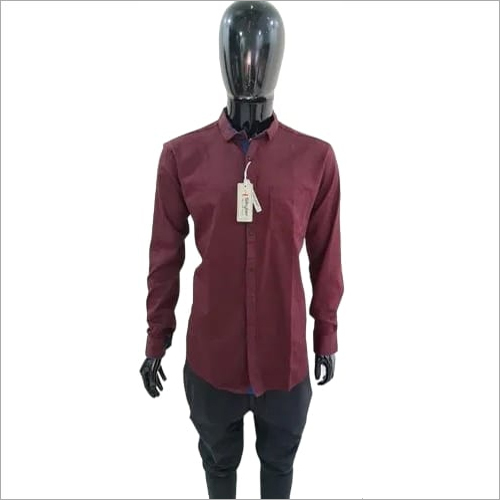 Men Plain Cotton Shirt