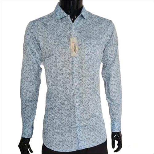 Men Poly Cotton Casual Shirt