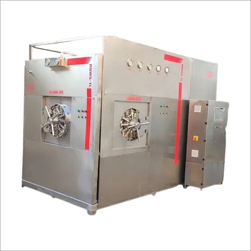 Silver Horizontal Bung Processor Cum Autoclave