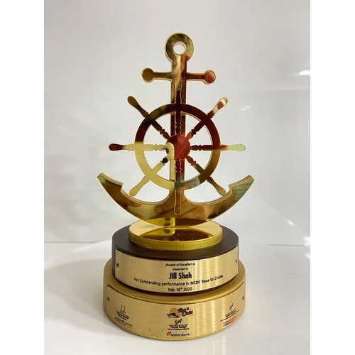 Golden Anchor Custom Designed Trophy