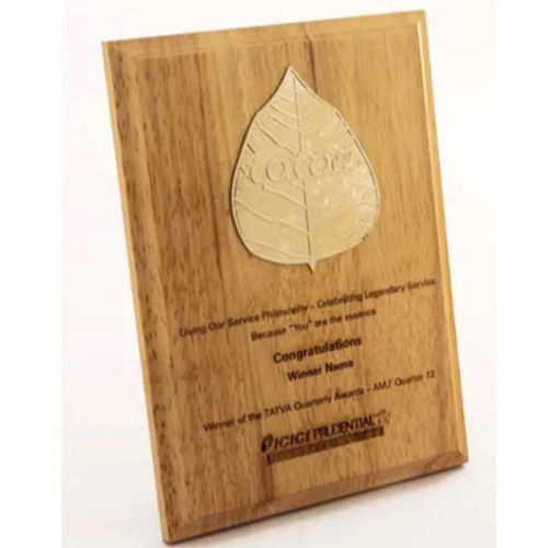 Printed Brown Wood Plaques