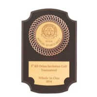 Notched Corner Rectangular Wooden Plaque