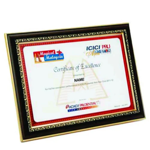 Customized Certificate Plaques Awards