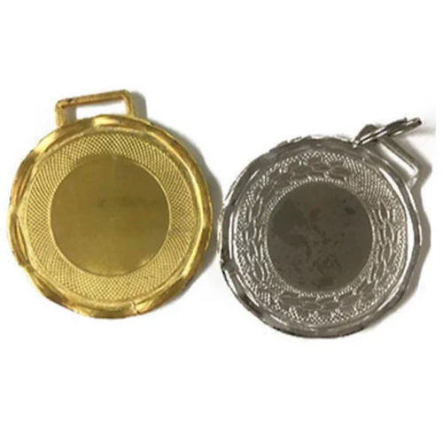 Round Gold And Silver Promotional Medal