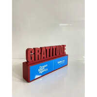 Custom Appreciation Wooden Trophy