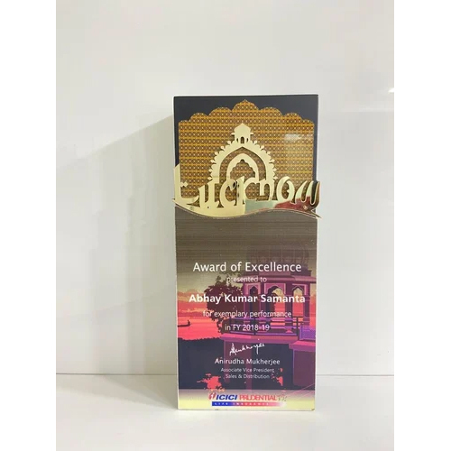 Lucknow Theme Base Wooden Block Award and Trophies